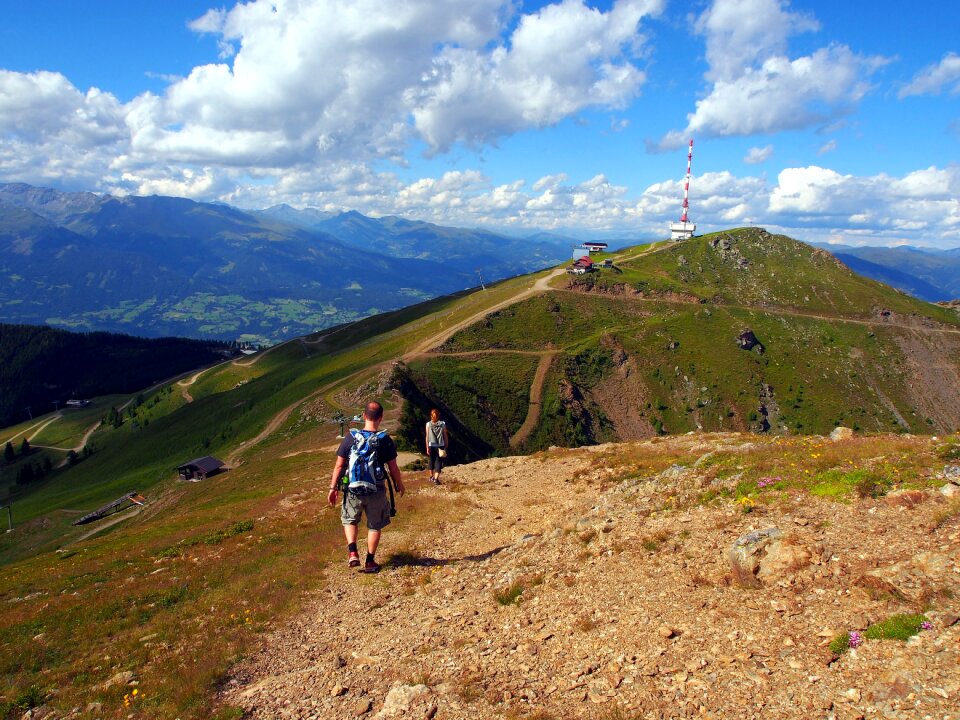 Adventure mountain sky