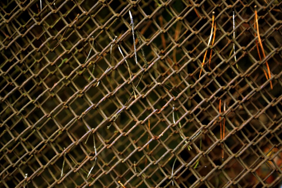 Metal scrap pine needles