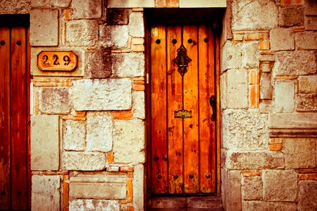 Gate rustic house photo