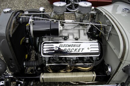 Car american car engine classic photo
