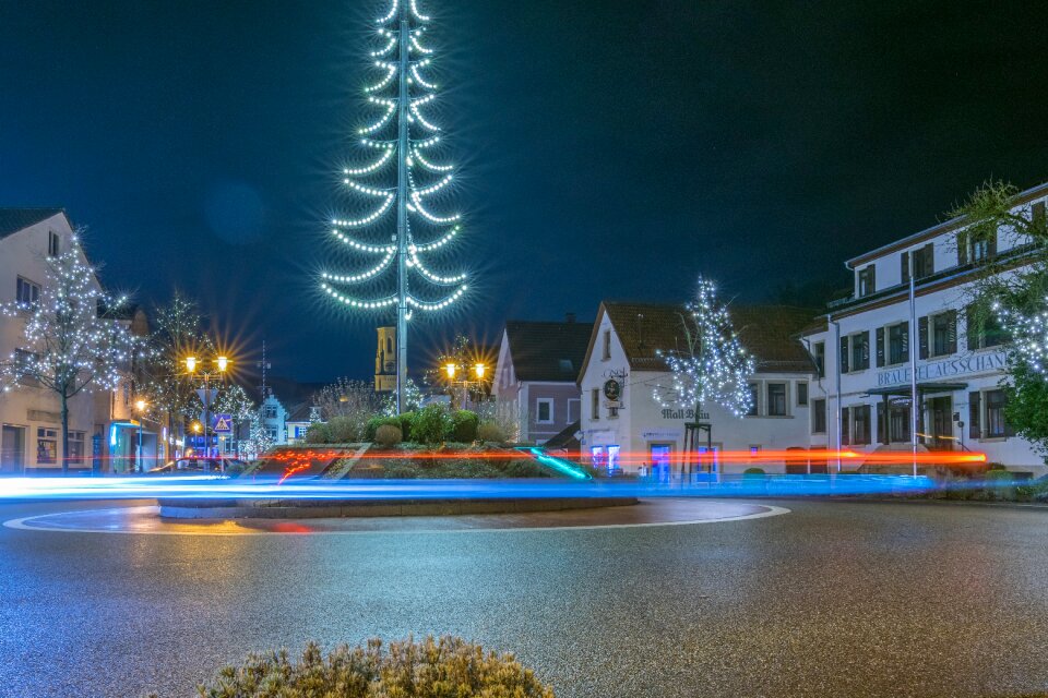 Long exposure the light trail background