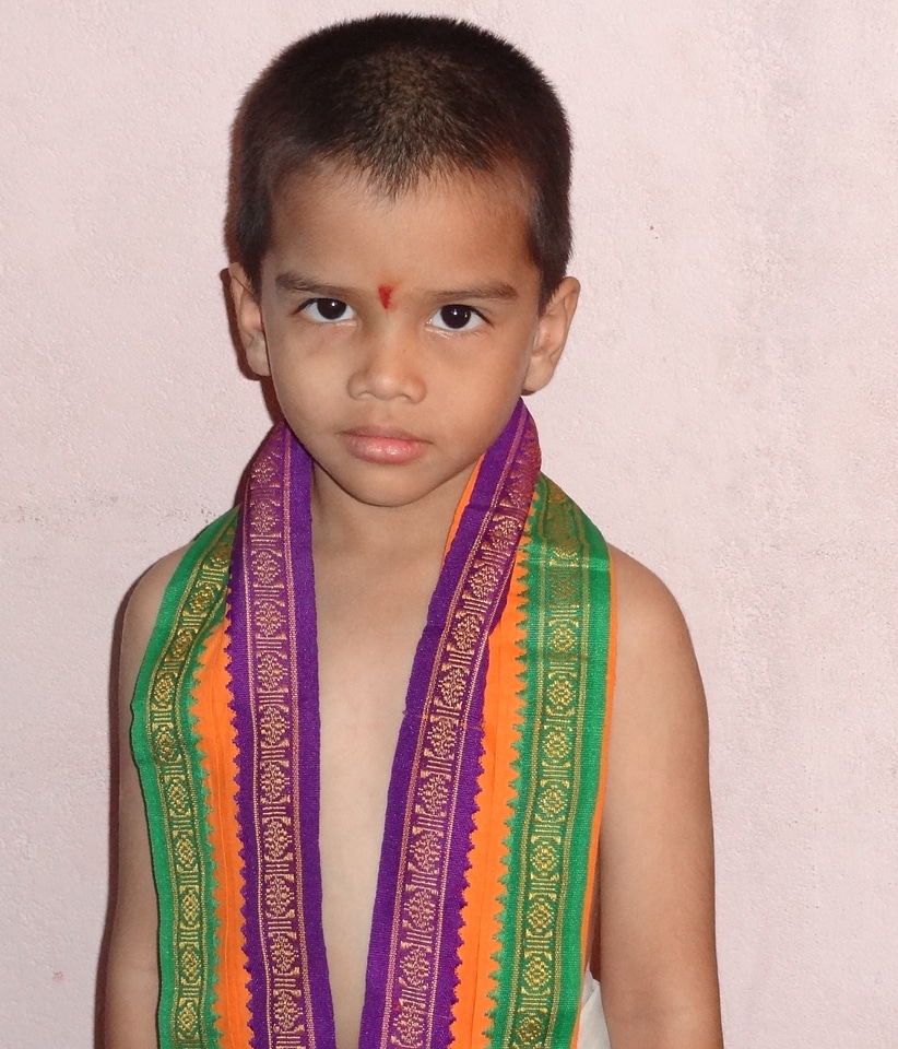 Costume for pooja ceremony cultural