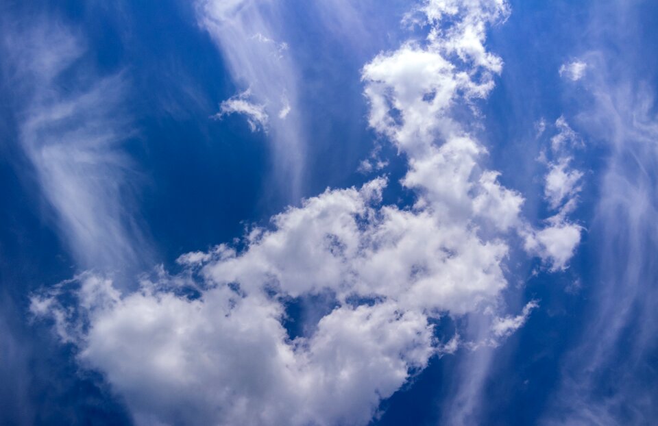 Sky clouds blue