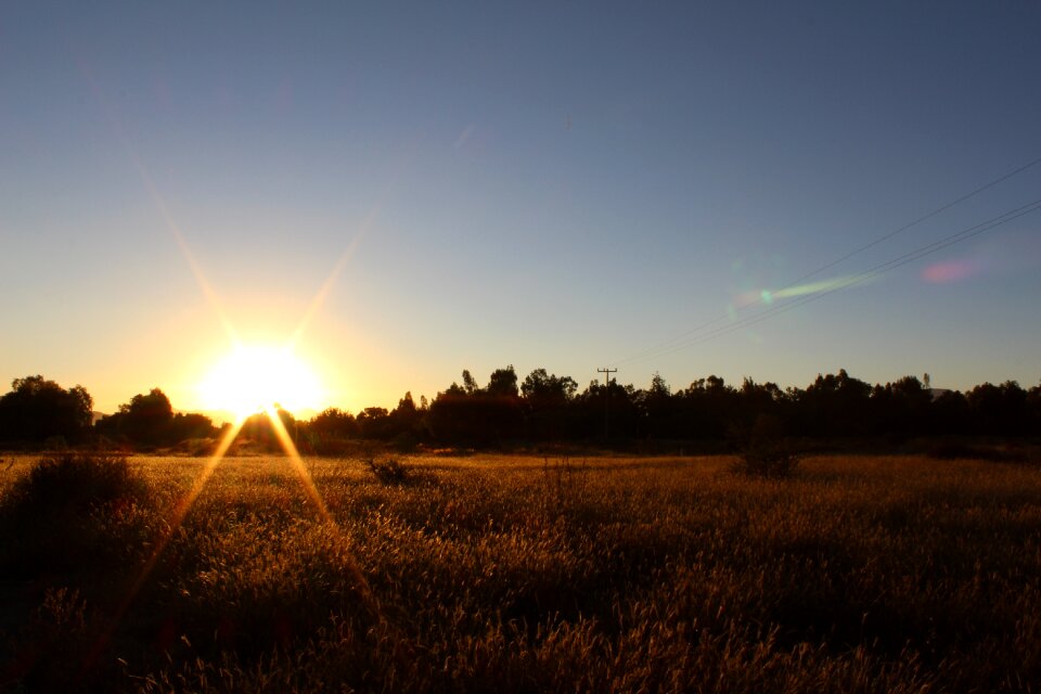 Sun horizon background