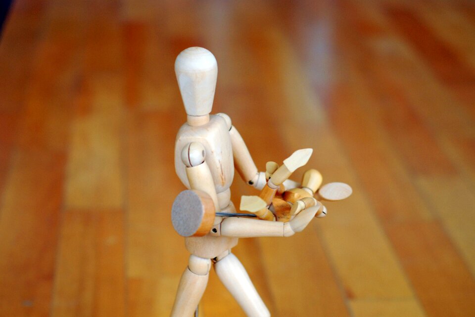 Maternity mannequin wood