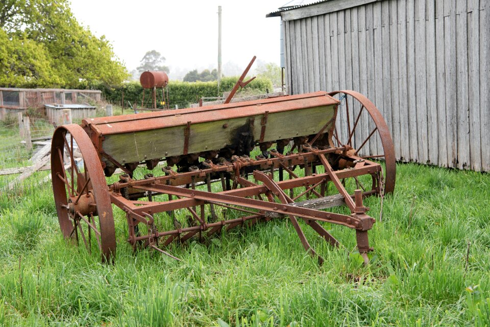 Agricultural old rusty