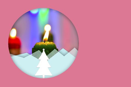 Christmas candles decoration