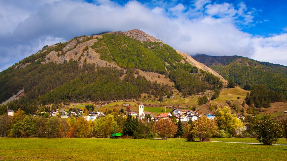 Mountains landscape panorama photo