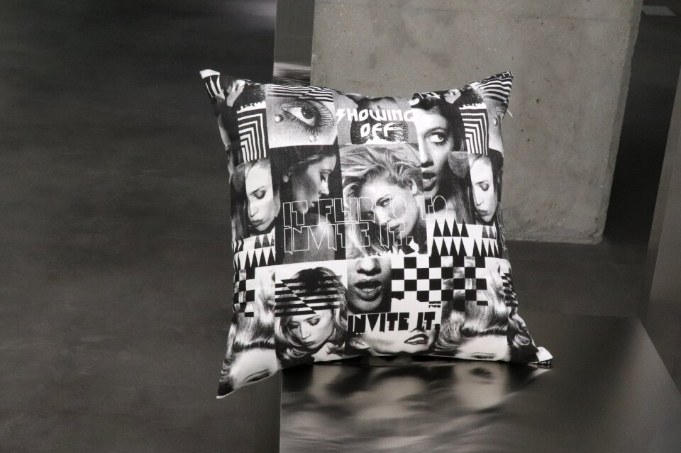 A living room cushion canvas fabric