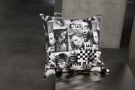 A living room cushion canvas fabric