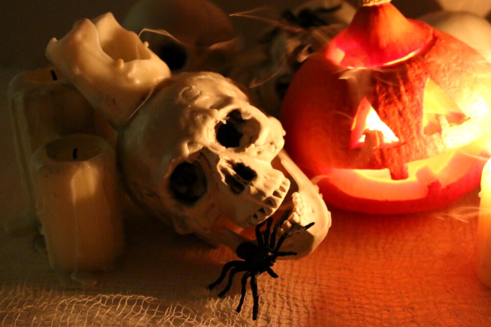 Candle smoke halloween