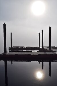 Water reflection shore