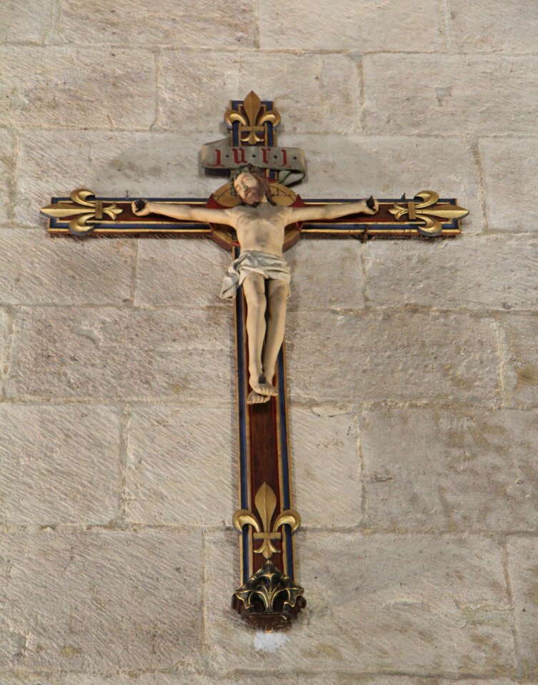 Cross christ burgundy
