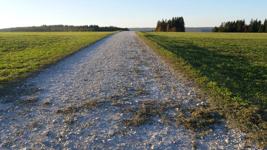 Lane away gravel road