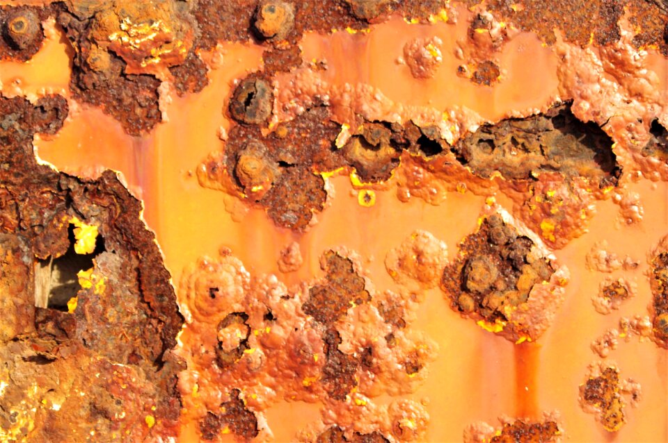 Rust textured background pattern photo