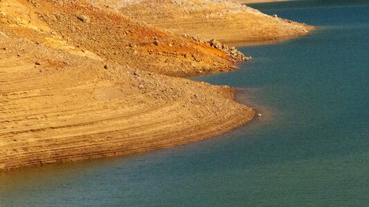 Shoreline lake landscape