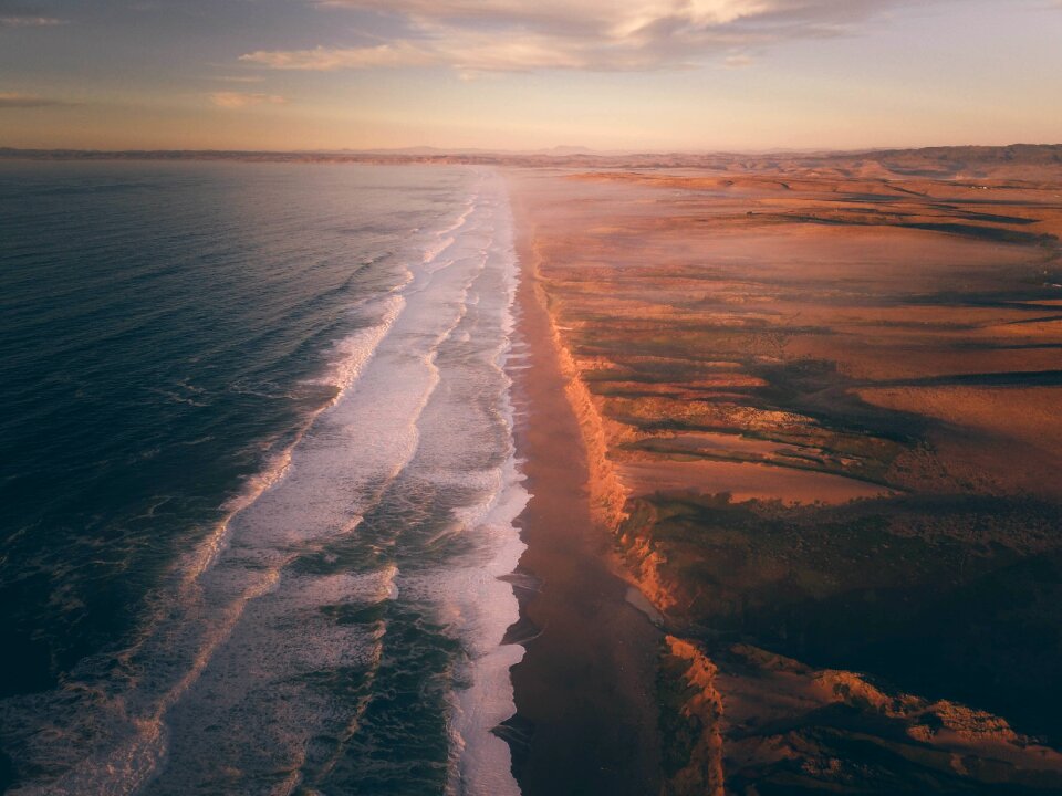 Wallpaper drone beach