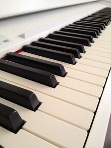 White music piano white