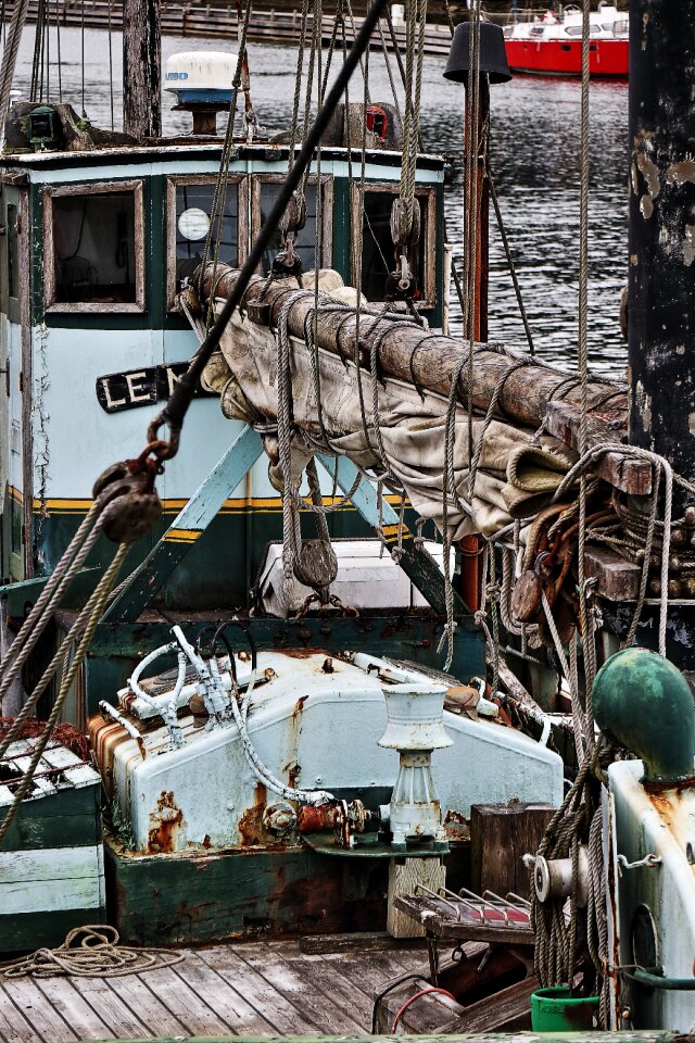 Fishing boat old fishing vessel