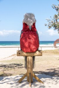 Pink large sculpture