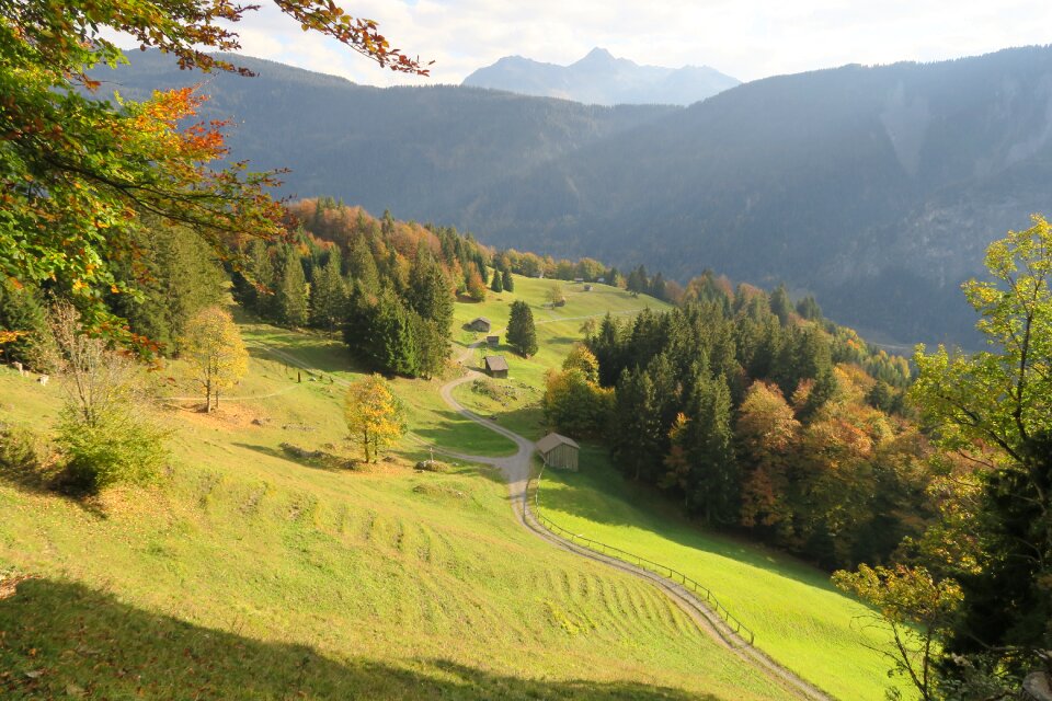 Alpine vorarlberg landscape