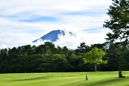 Sky landscape volcano photo