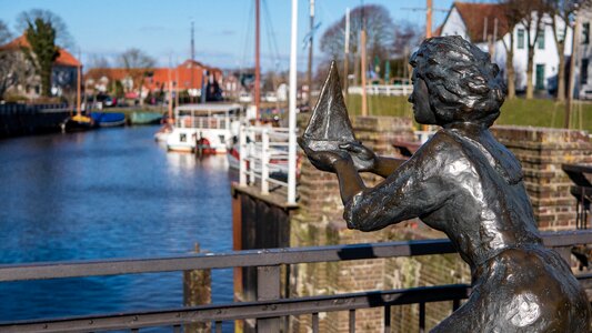 Lower saxony fishing port sculpture