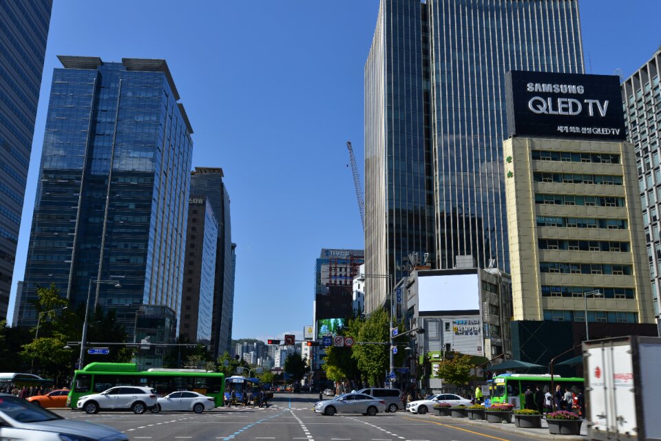 Construction modern city