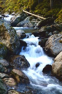 Waterfall rock atmospheric photo