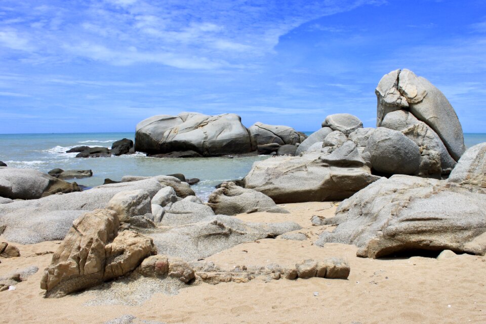 Sea stones coast