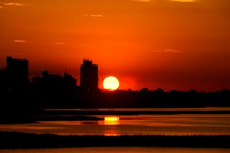 Riverside horizon scenery