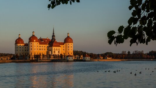 Moritz castle autumn saxony