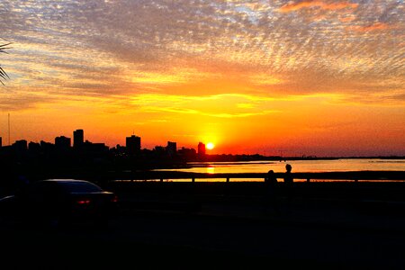 Riverside horizon scenery