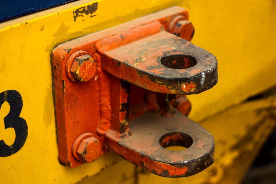 Orange socket bolted