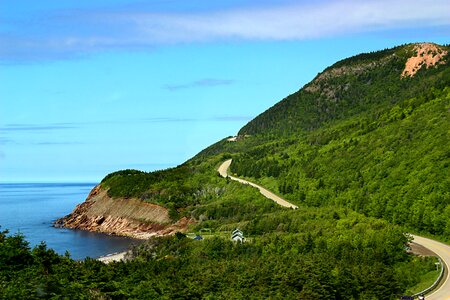 Windy road scenic photo