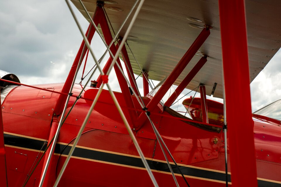 Vintage old biplane