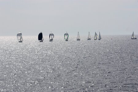 Sails sea water