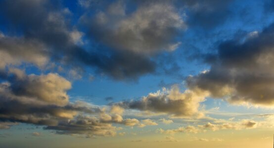 Blue orange dusk