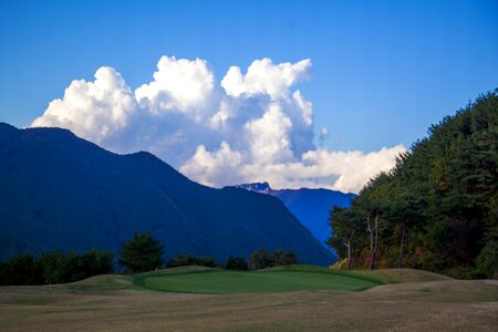 Healing golf autumn