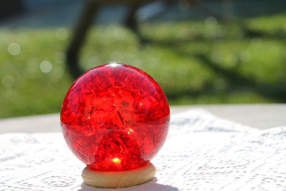 Crystal ball red energy place of power