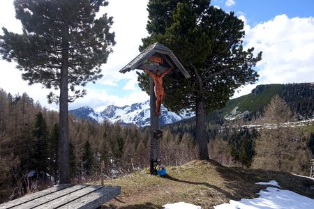 Wayside cross austria mountain