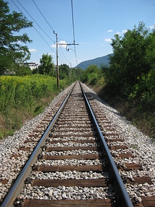 Railway rail traffic railway tracks photo