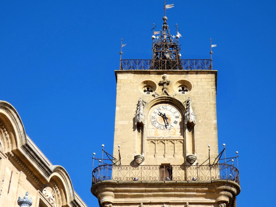 Campanile clock monument
