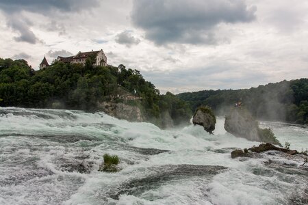 Schaffhausen waterfall switzerland