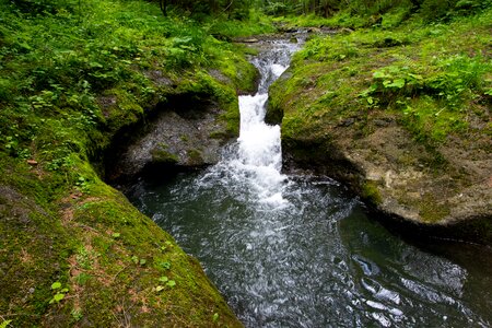Waterfall silesian czechia photo