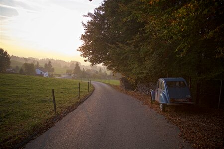 Away travel old car