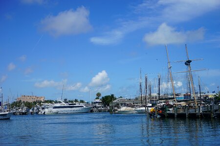 Dock yacht sailing