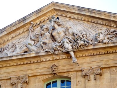 Statues facade architecture photo