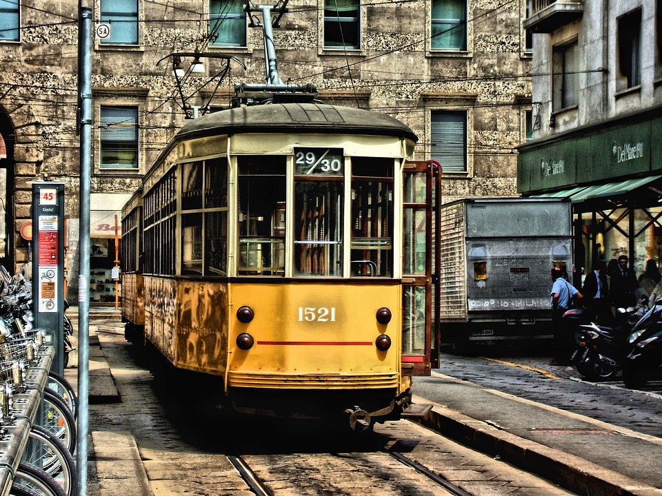 Tramway city transport