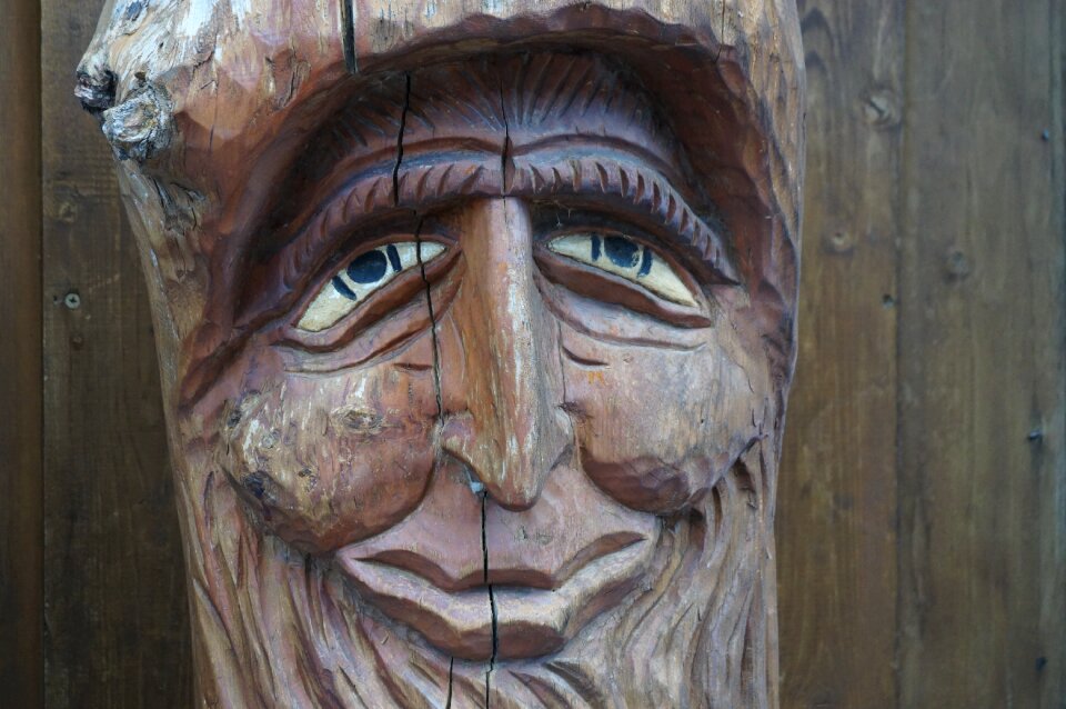 Statue close up face